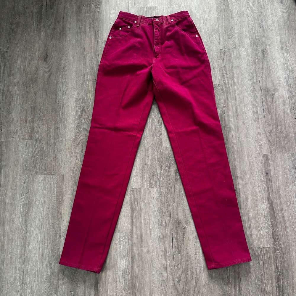 Wrangler Silver Lake Jeans Womens 11/12 Magenta Pink Good Vintage High Rise USA